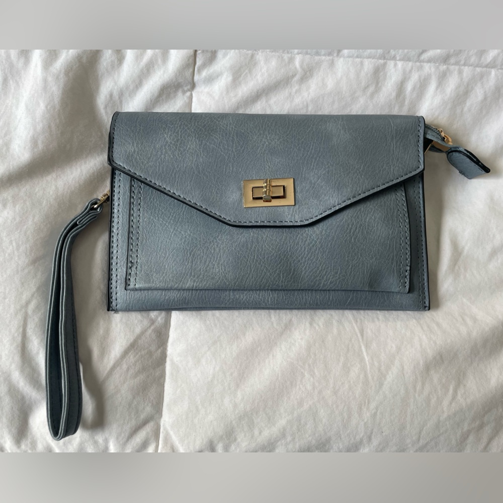 Elegant Blue/Gray Clutch Bag